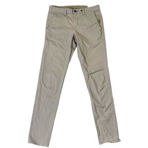 rag & bone mens 32x31 skinny fit khaki tan cotton blend chino pants EUC